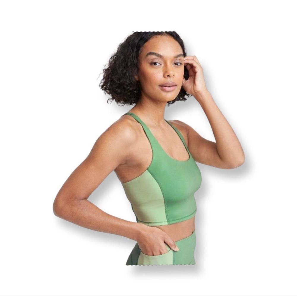 All in Motion Light Support Longline Strappy Sports Bra   